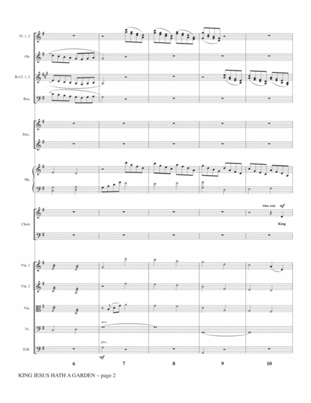 King Jesus Hath A Garden Arr John Leavitt Full Score Page 2