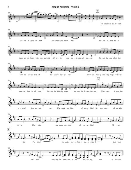 King Of Anything Sara Bareilles String Quartet Page 2