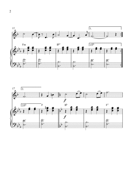 Kiss Waltz Soprano Saxophone Solo And Piano Accompaniment Page 2