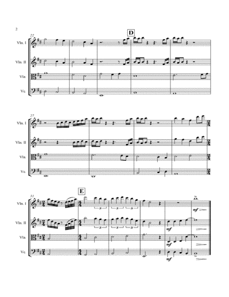 Kissing You Arranged For String Quartet With Score Parts Rehearsal Letters And Mp3 Page 2