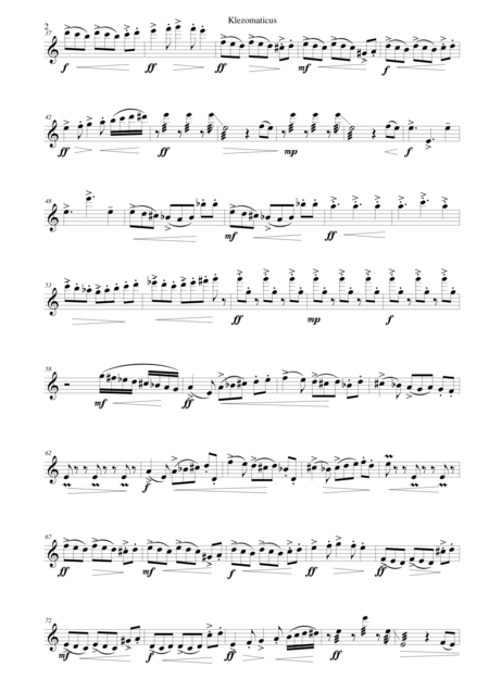 Klezomaticus For Flute Solo Page 2