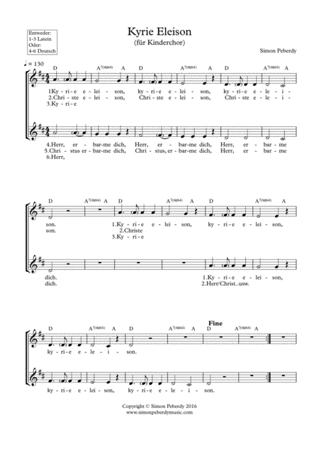 Kyrie Eleison 2016 Canon Satb Setting Page 2