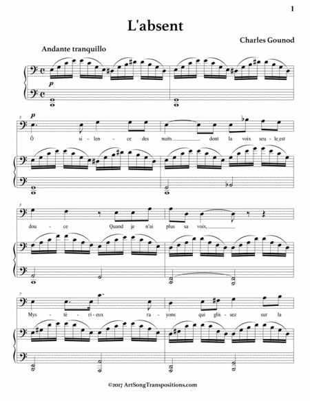 L Absent C Major Bass Clef Page 2