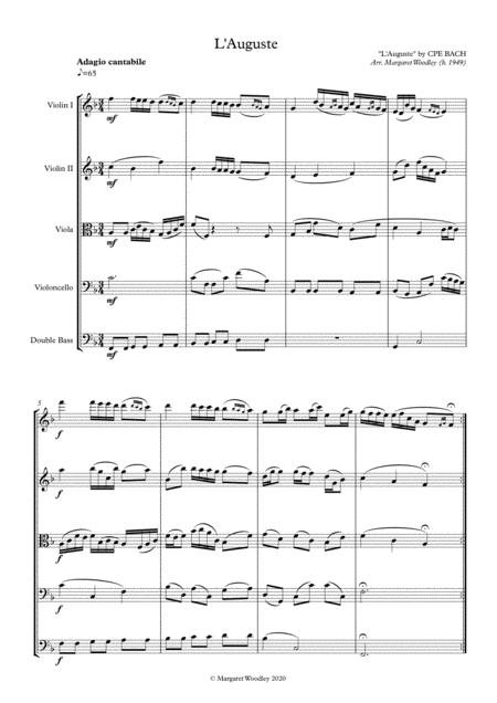 L Auguste Arrangement For String Quintet Page 2