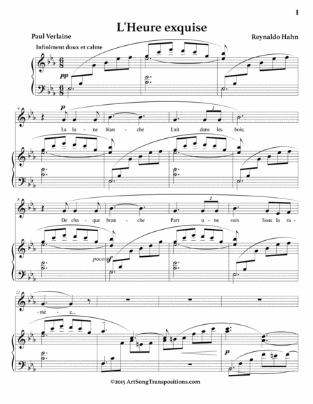 L Heure Exquise E Flat Major Page 2