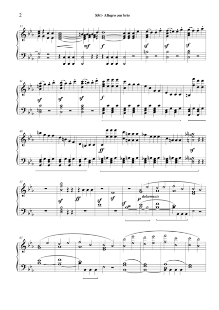 L Van Beethoven Symphony No 5 Op 67 For Piano 1 Allegro Con Brio Page 2