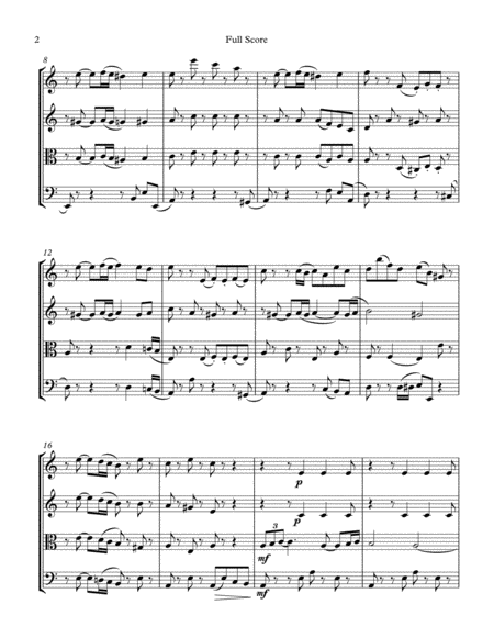 La Cumparsita String Quartet Page 2
