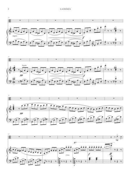 La Danza Neapolitan Tarantella For Viola And Piano Page 2