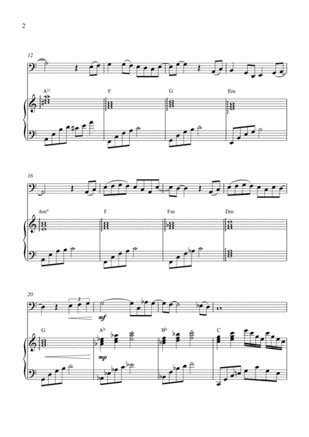 La La La Love Song Bassoon Solo And Piano Accompaniment Page 2