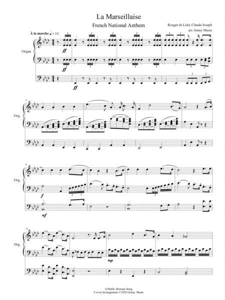 La Marseillaise French National Anthem Arranged For Organ Page 2