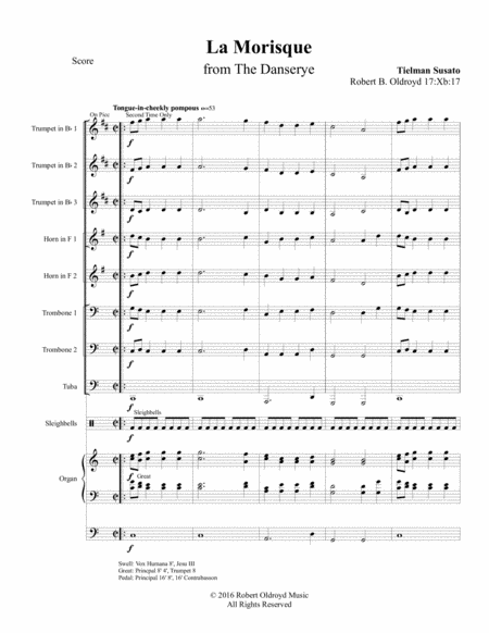 La Morisque For Brass Octet And Organ Page 2