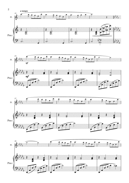 La Vie En Rose For Flute And Piano Page 2