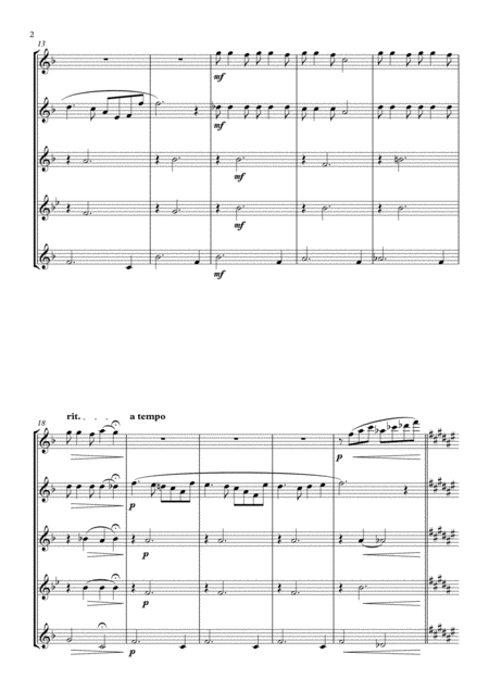 La Vie En Rose For Flute Quintet Page 2