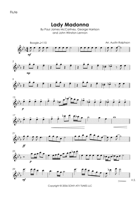 Lady Madonna Wind Quintet Page 2