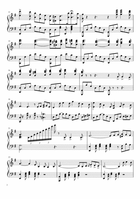 Lake Como Piano Solo Le Lac De Cmo Nocturne No 6 Page 2