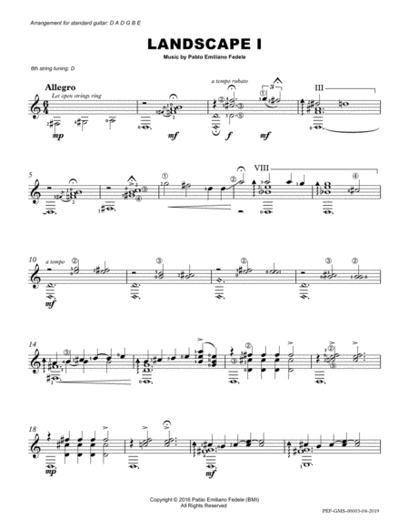 Landscape I Standard Guitar Edition Page 2