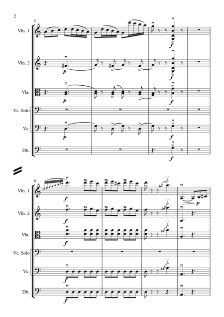 Largo Al Factotum Figaros Cavatina From The Barber Of Seville String Orchestra Page 2