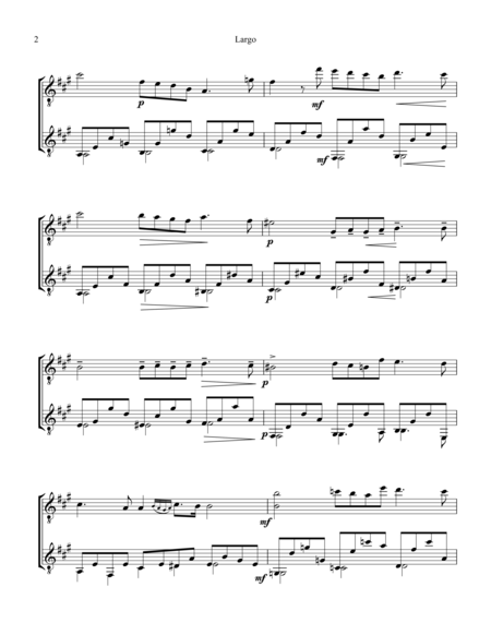 Largo From Op 65 For Guitar Duet Page 2