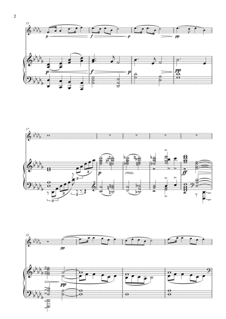 Largo From Symphony No 9 Arranged For Flute Piano Page 2