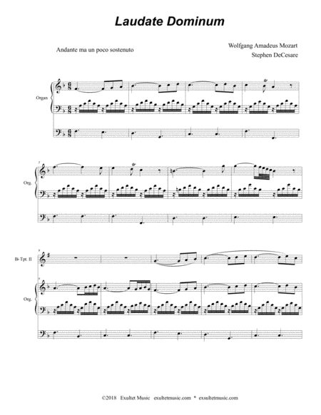 Laudate Dominum For Brass Quartet Organ Accompaniment Page 2