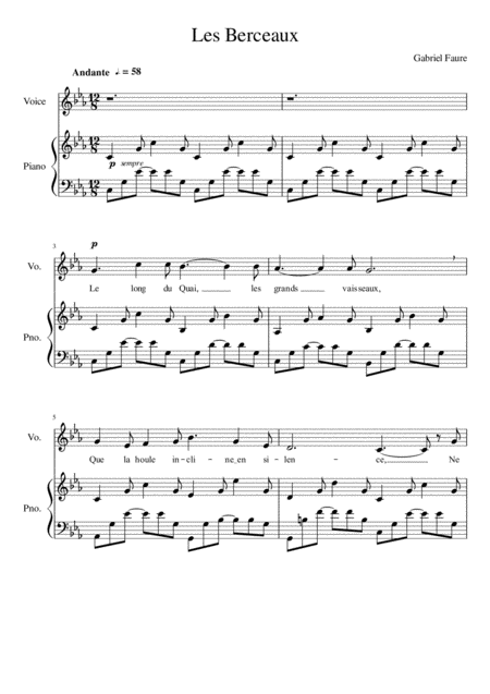 Les Berceaux C Minor Page 2