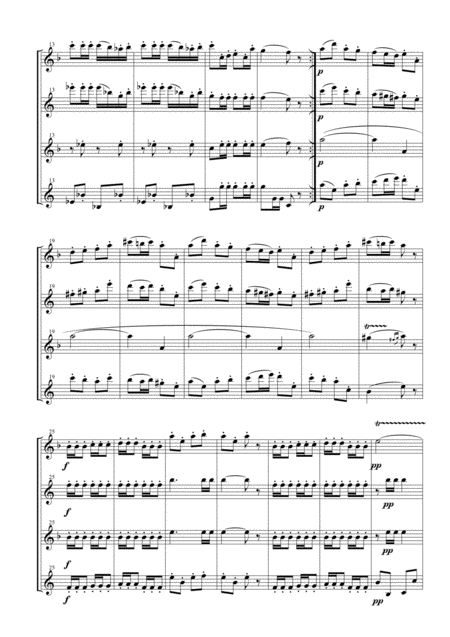 Les Toreadors From Carmen Suite For Saxophone Quartet Page 2