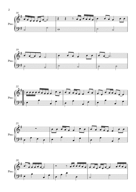 Let Her Go By Passenger Easy Piano Page 2