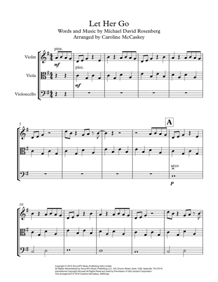 Let Her Go String Trio Violin Viola And Cello Page 2