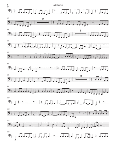 Let Her Go Tuba Page 2