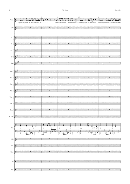 Let It Be Vocal With Big Band Key Of C Page 2