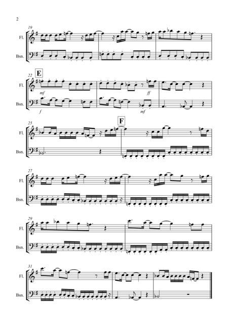 Let It Go From Frozen For Flute And Bassoon Duet Page 2