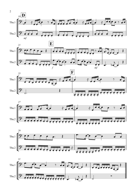 Let It Go From Frozen For Tuba Duet Page 2