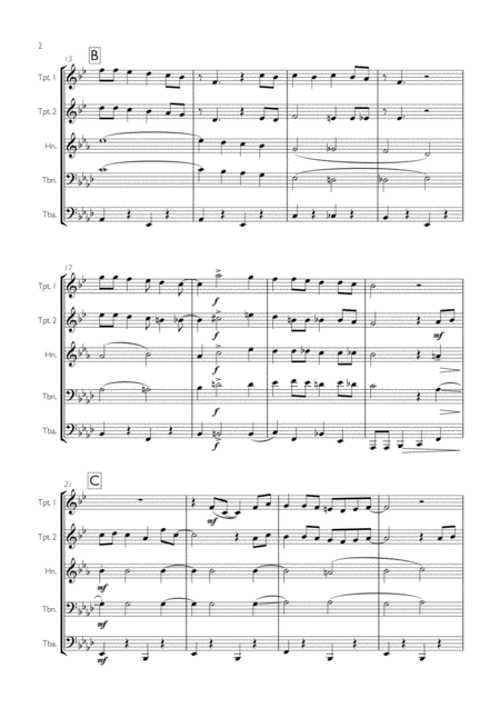 Let It Snow Let It Snow Let It Snow For Brass Quintet Big Band Style Page 2