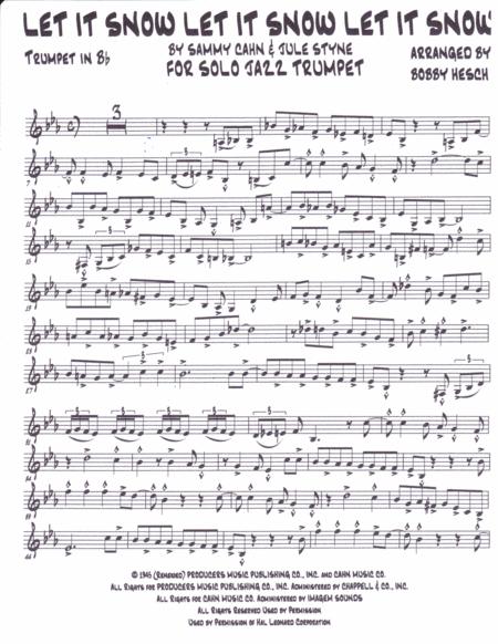 Let It Snow Let It Snow Let It Snow For Solo Jazz Trumpet Page 2