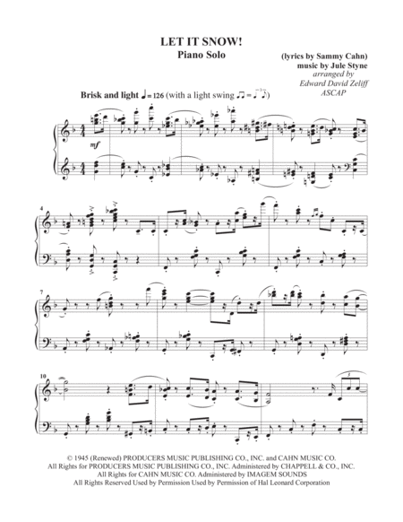 Let It Snow Piano Solo Page 2