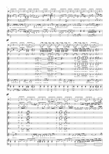 Let Me Live For Satb Choir Piano Guitar Bass And Drums Page 2