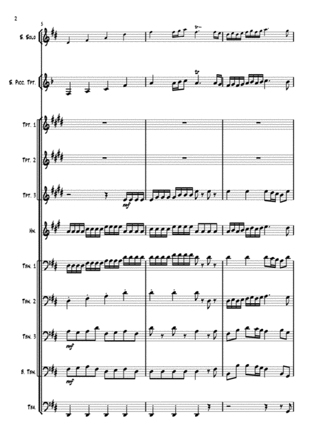 Let The Bright Seraphim For Brass Ensemble Page 2