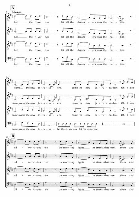 Let The River Run Satb Page 2