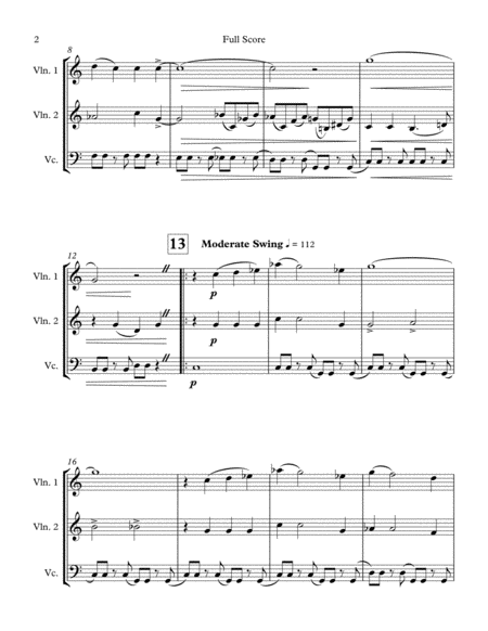 Lets Face The Music And Dance For String Trio Page 2