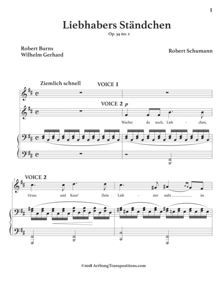 Liebhabers Stndchen Op 34 No 2 B Minor Page 2