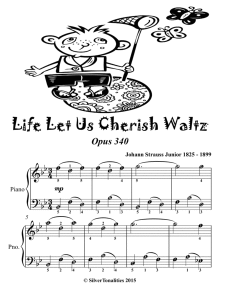 Life Let Us Cherish Waltz Opus 340 Easiest Piano Sheet Music Tadpole Edition Page 2