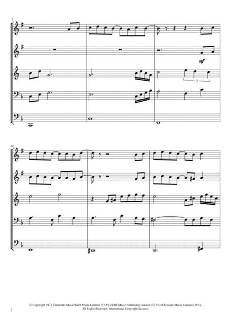 Life On Mars For Brass Quintet Page 2