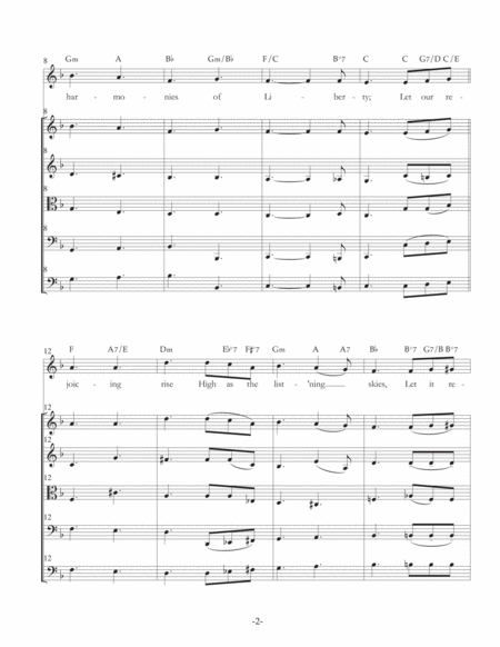 Lift Ev Ry Voice And Sing For Voice String Quartet Guitar Bass Guitar And Drums Page 2