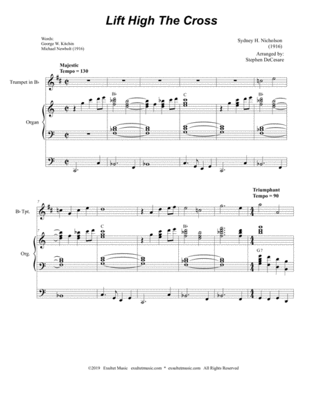 Lift High The Cross For 2 Part Choir Soprano Tenor Page 2