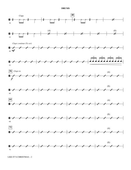 Like Its Christmas Arr Mac Huff Drums Page 2