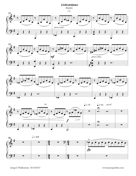 Liszt Liebestraume For Alto Flute Piano Page 2