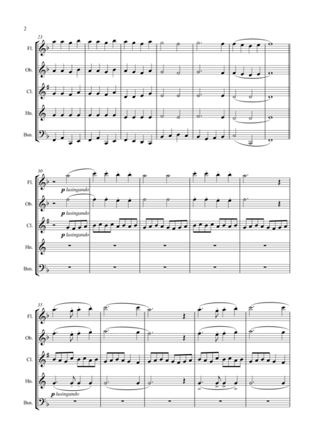 Liszt Weihnachtsbaum Christmas Tree No 1 Altes Weihnachtlied An Old Christmas Carol Wind Quintet Page 2