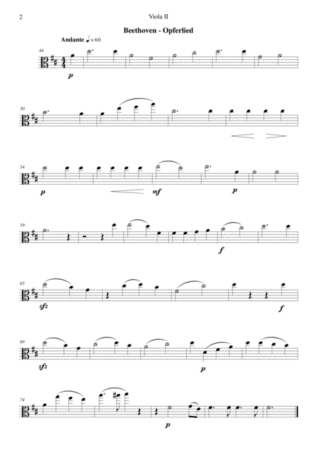 Litte Song Suite For Five Violas Viola 2 Page 2