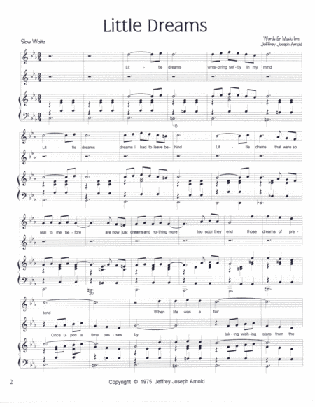 Little Dreams Musical Page 2