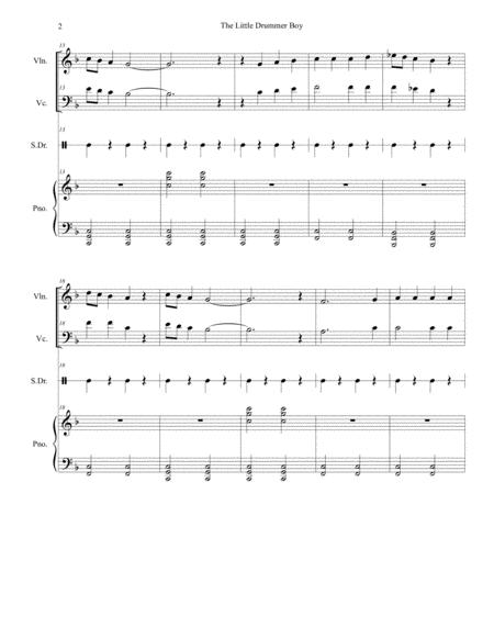 Little Drummer Boy Duet For Violin And Cello Page 2